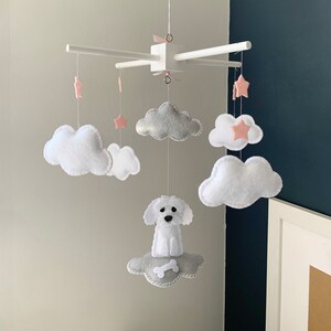Baby mobile - Dog mobile - Baby keepsake - hanging mobile - Baby Mobile dog - puppy Mobile - shitzu baby mobile - baby decor - baby gift