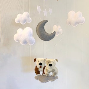 Dog Baby mobile - baby mobile - Dog mobile - felt Mobile - Baby Mobile dog - puppy Mobile - custom mobile - customized dog mobile