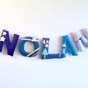 Felt Name Banner - Nursery banner - wall banner - wall banner - nursery wall - nursery decor - tribal nursery - nursery - baby decor