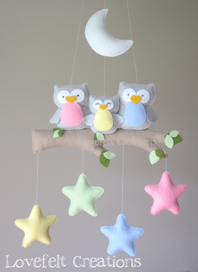 Baby Mobile Owl Mobile Baby Crib Mobile Baby Mobile Owl Etsy UK