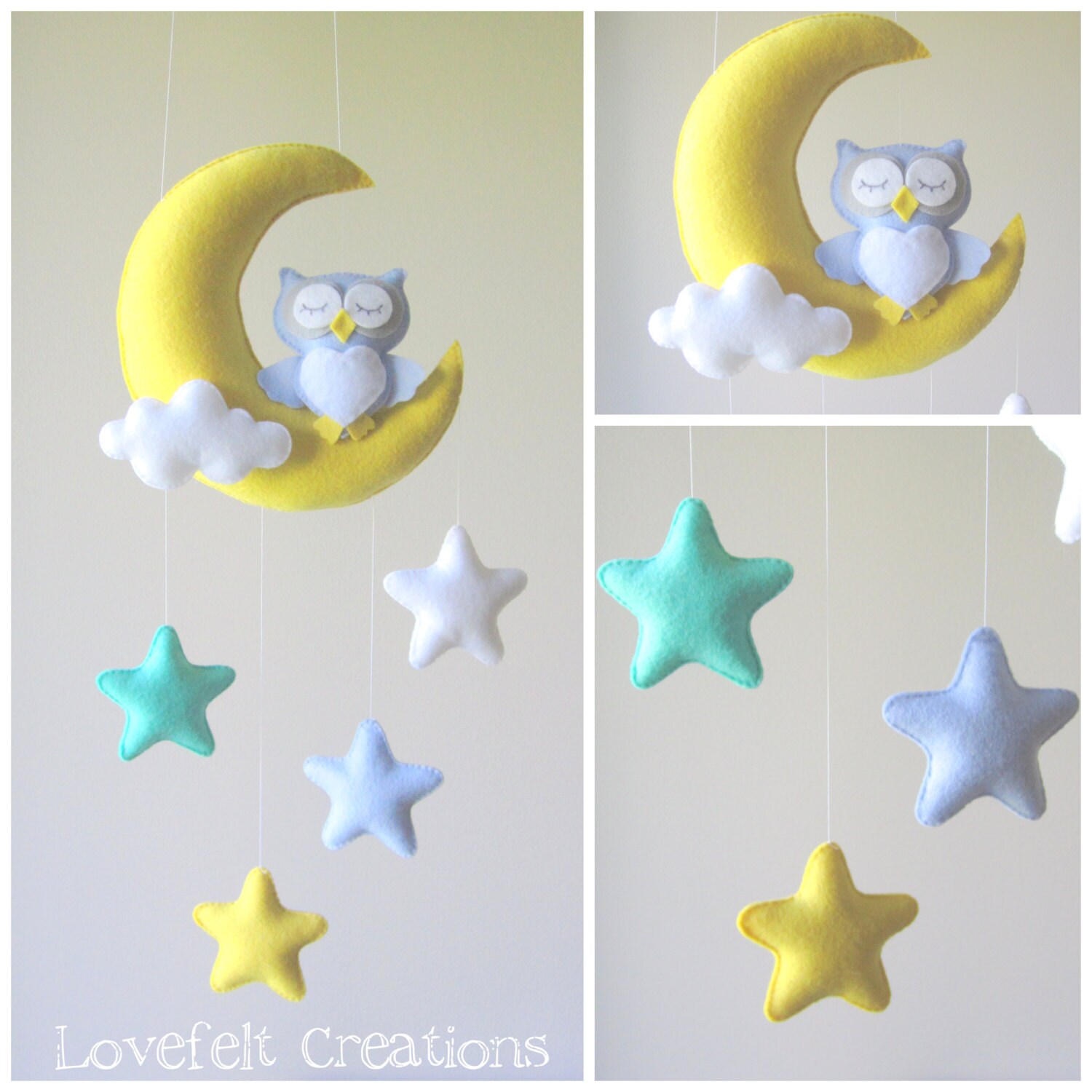 Baby mobile Owl mobile Crib Mobile Owl Baby Mobile Stars Etsy