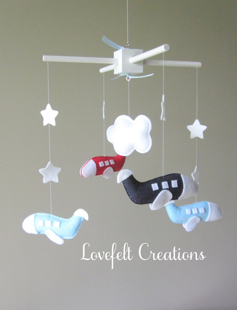 Baby Mobile Airplane Mobile Nursery Mobile Etsy