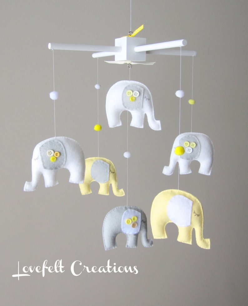 Baby Mobile Elephant Mobile Etsy