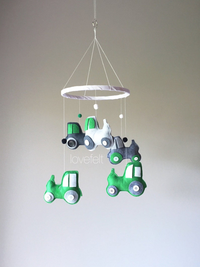 Baby Mobile Tractor Mobile Farm Baby Mobile Nursery Etsy UK