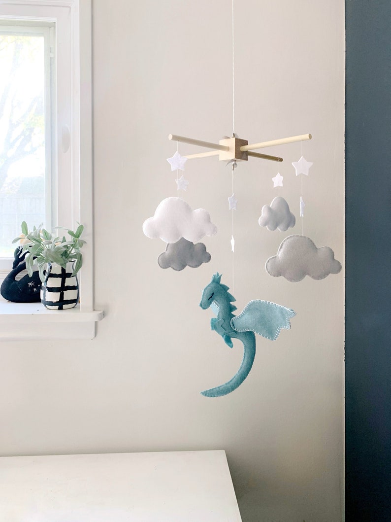 Baby Mobile Dragon Mobile Felt Mobile Baby Mobile Dragon Etsy