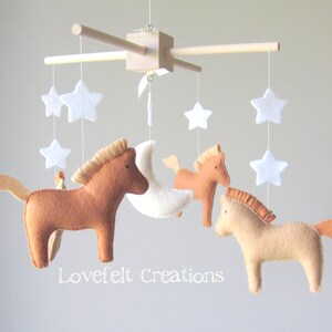 baby mobile - baby crib mobile - horse mobile