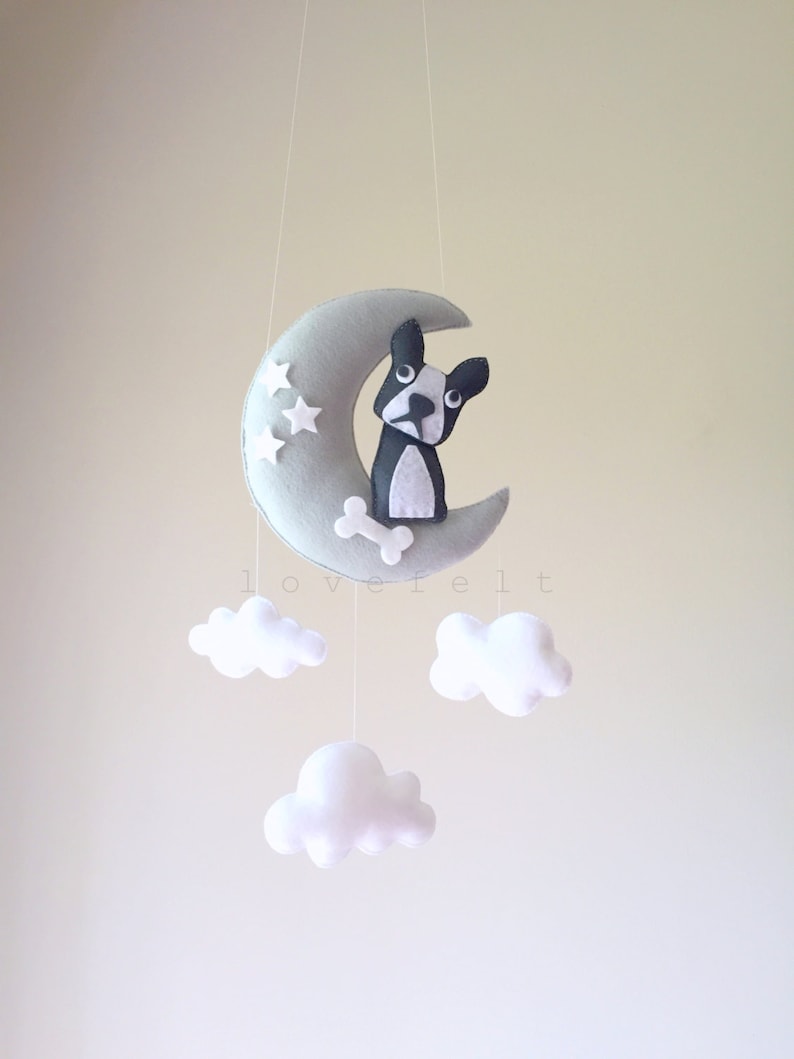 Baby Mobile Baby Mobile Dog Dog Mobile Boston Terrier Etsy