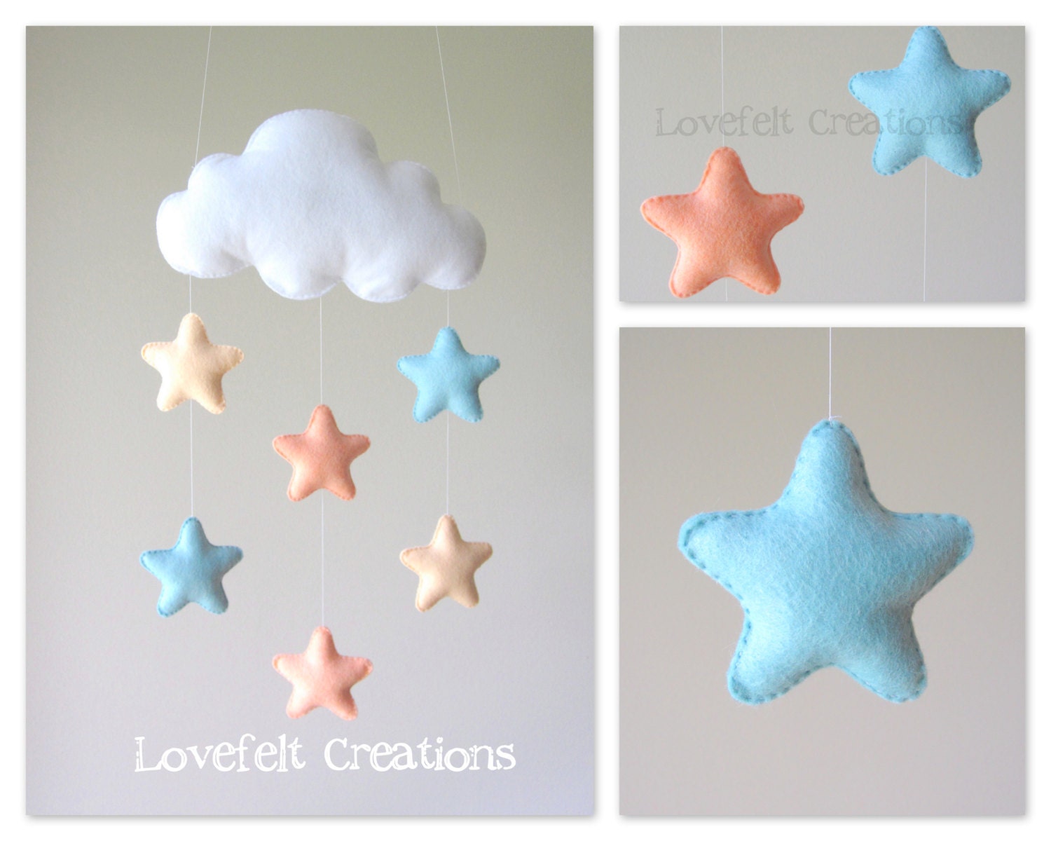Baby Mobile Stars Mobile Cloud Mobile Baby Mobile Cloud Etsy