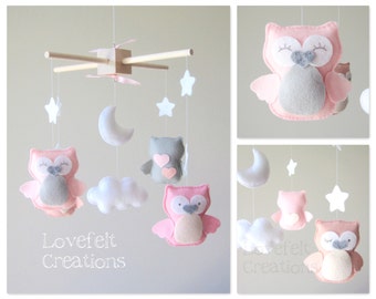 Baby mobile - Owl mobile - Baby crib mobile - Baby mobile owl