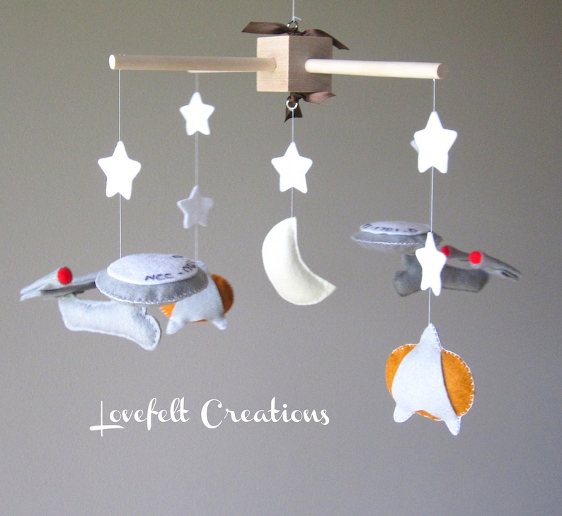 Baby Mobile Star Trek Mobile Space ship mobile Etsy
