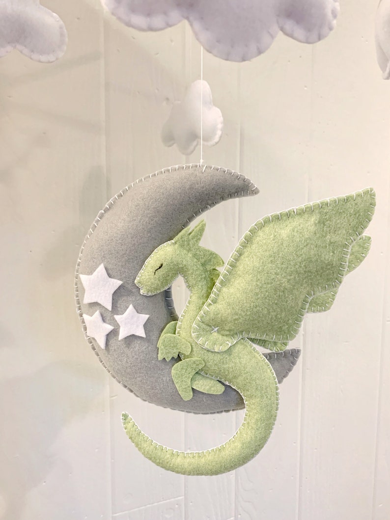 Dragon mobile baby mobile dragon dragon nursery fairytale nursery nursery decor dragon baby decor image 3