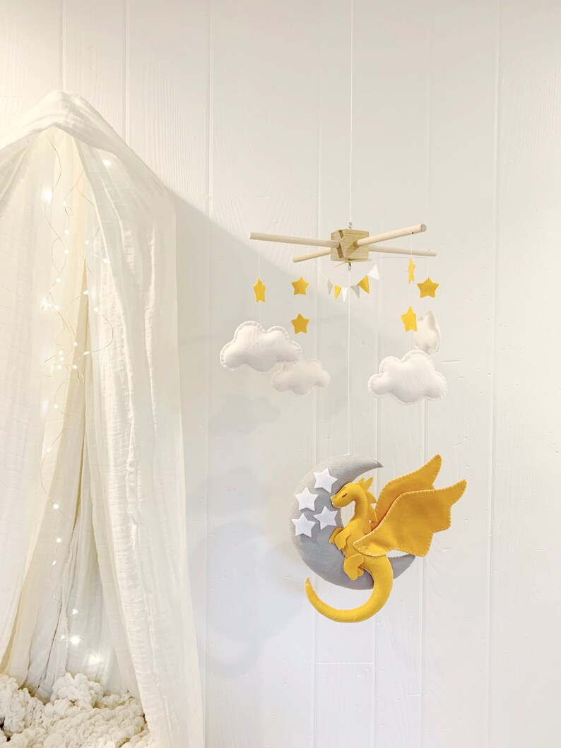 Dragon Baby Mobile Baby Mobile Dragon Fairytale Nursery Etsy
