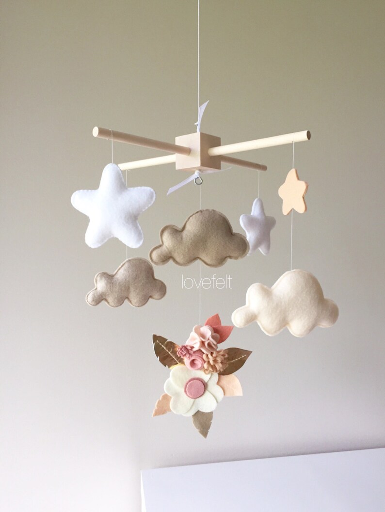 Baby Crib Mobile Baby mobile Neutral mobile Baby Mobile Etsy