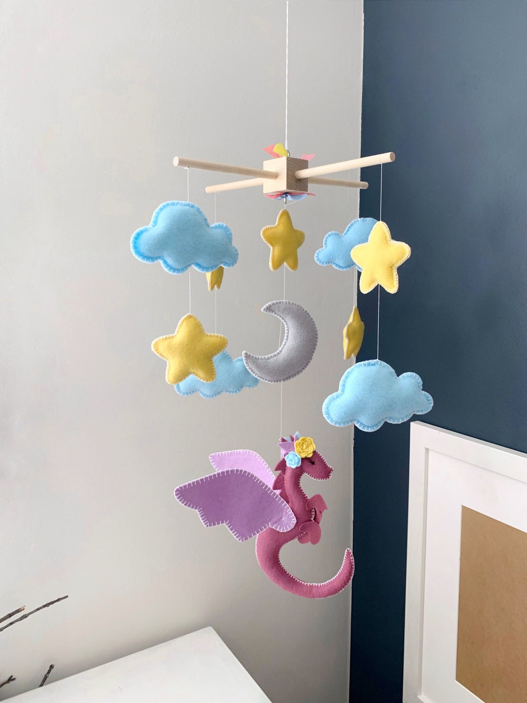 Dragon Mobile Baby Mobile Dragon Dragon Nursery Girl Nursery Decor