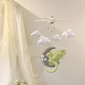 Dragon mobile baby mobile dragon dragon nursery fairytale nursery nursery decor dragon baby decor image 4