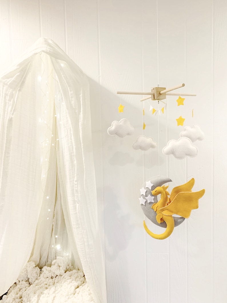 Dragon Baby Mobile Baby Mobile Dragon Fairytale Nursery Etsy