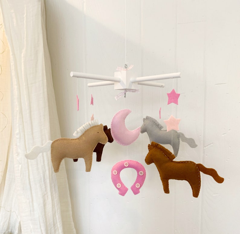 Baby Mobile Baby Crib Mobile Horse Mobile Baby Mobile Etsy