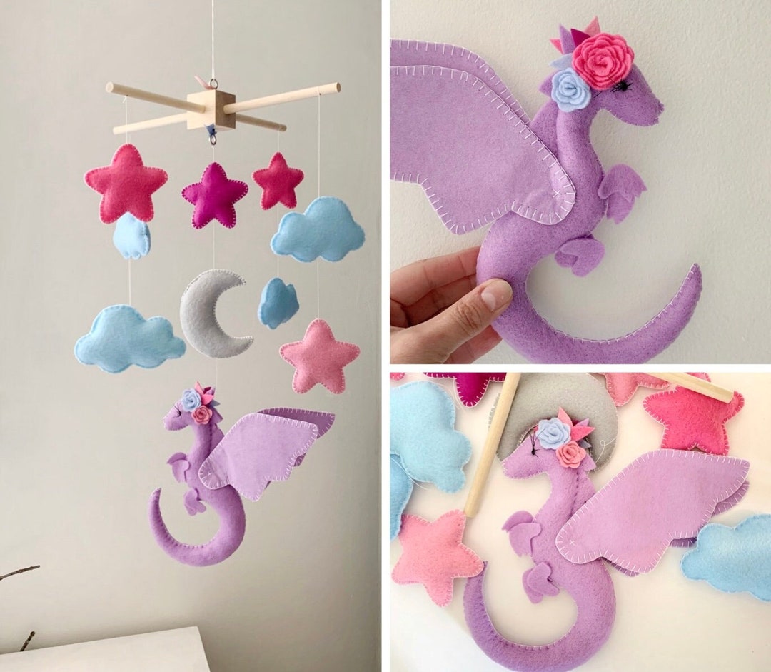 Dragon Mobile Baby Mobile Dragon Dragon Nursery Girl Nursery Decor