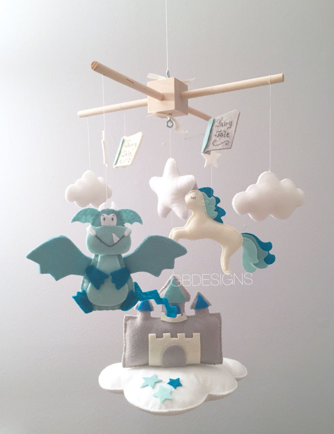 Baby mobile Dragon mobile baby mobile dragon fairytale Etsy