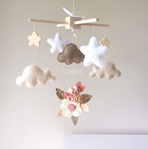 Baby Crib Mobile Baby mobile Neutral mobile Baby Mobile Etsy