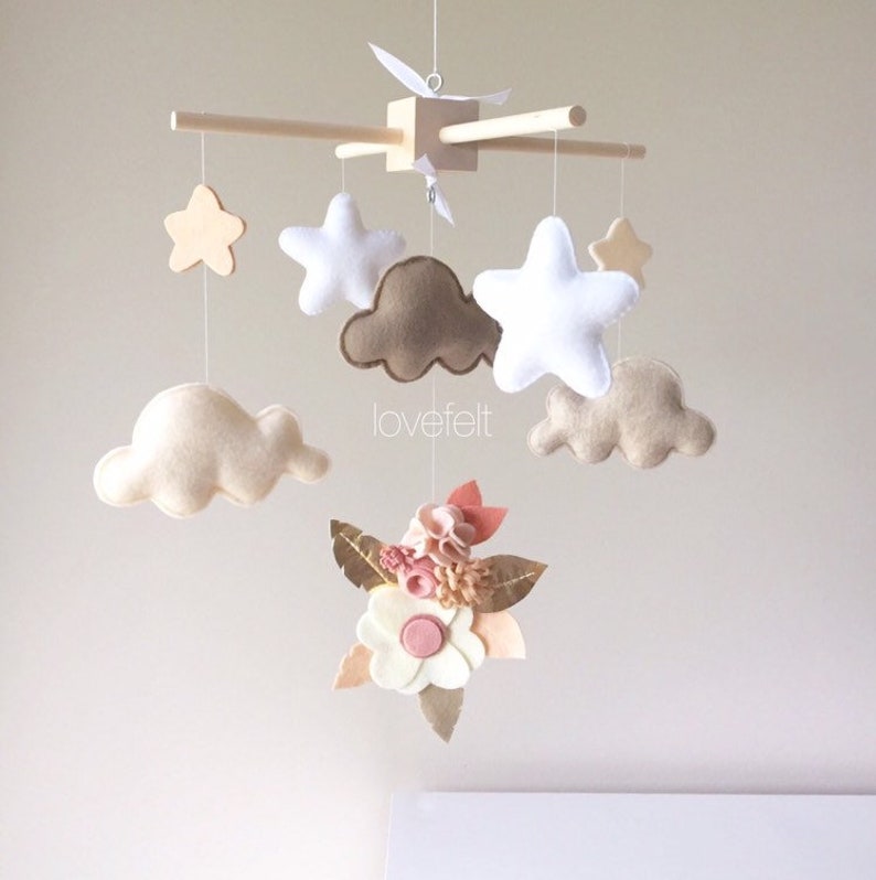 Baby Crib Mobile Baby mobile Neutral mobile Baby Mobile Etsy