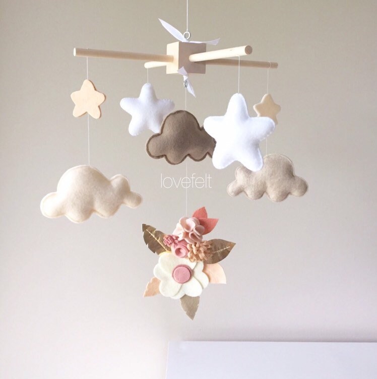 Baby Crib Mobile Baby mobile Neutral mobile Baby Mobile Etsy