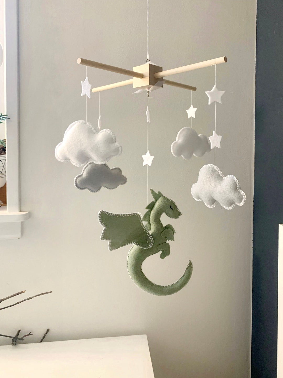 Baby Mobile Dragon Mobile Felt Mobile Baby Mobile Dragon Dragon Nursery