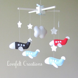 Baby Mobile - Airplane Mobile - Nursery Mobile