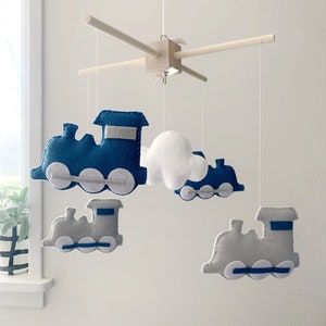 Baby Mobile -Baby Crib Mobile - train Mobile - Train baby mobile - crib mobile - nursery decor train - train baby decor - baby decor - baby