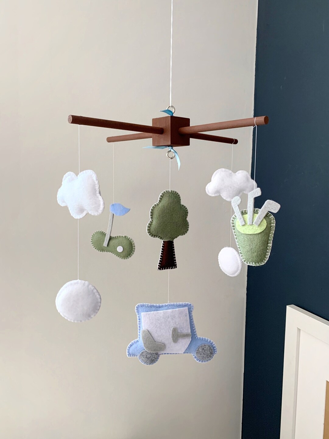 Baby Mobile Golf, Golfing Nursery, Golf Baby Decor, Custom Baby Crib
