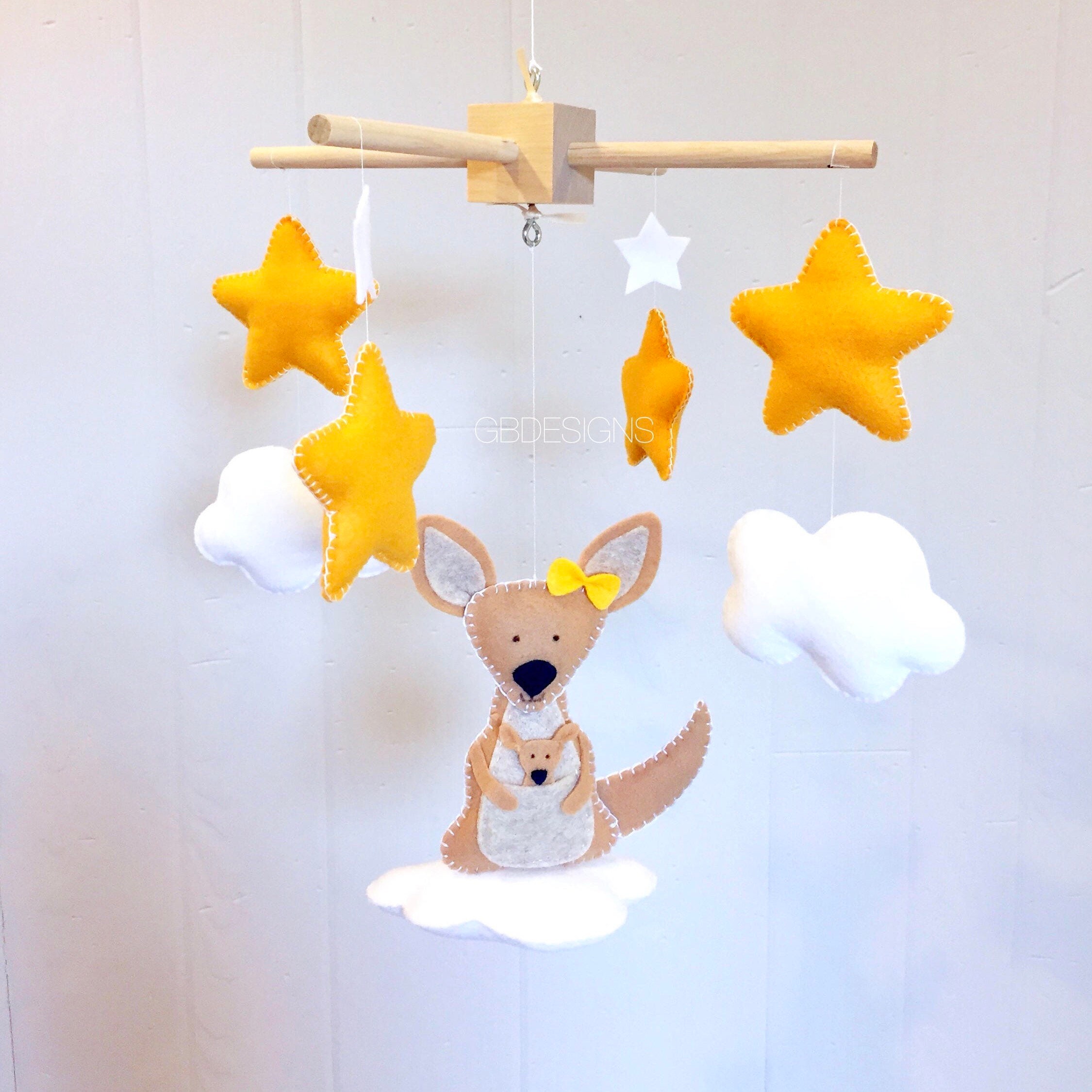 Baby mobile baby mobile kangaroo kangaroo mobile Etsy