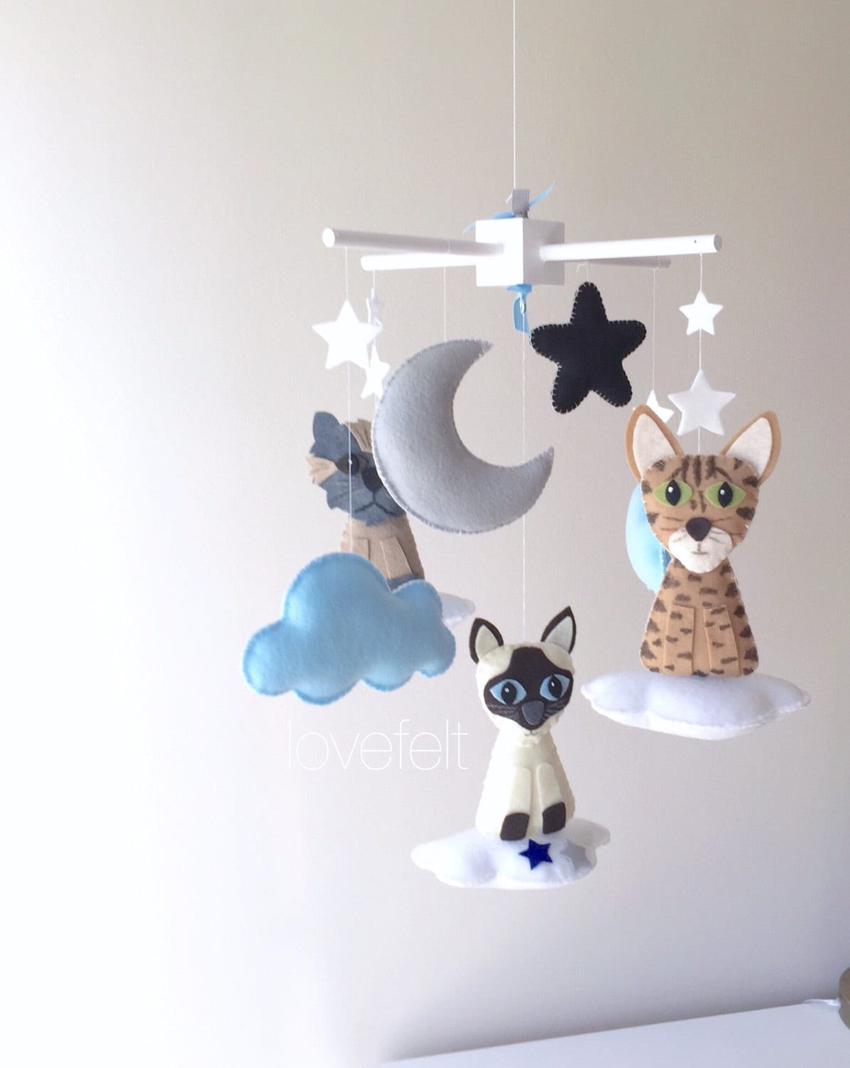 Baby mobile cat mobile Baby Crib Mobile Baby Mobile cat Etsy