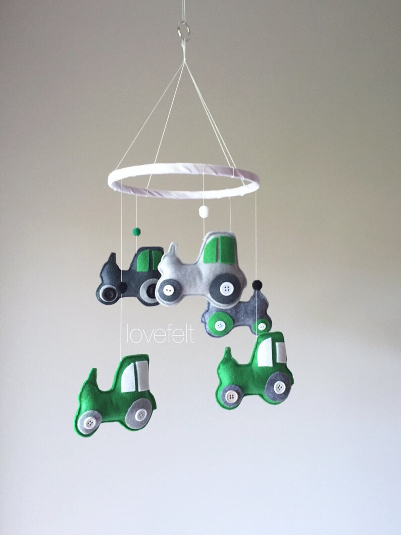 Baby Mobile Tractor Mobile Farm Baby Mobile Nursery Etsy UK