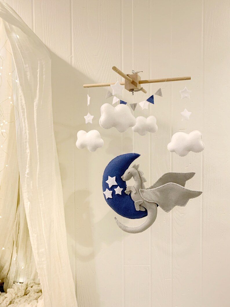 Dragon baby crib mobile baby mobile dragon dragon nursery Etsy