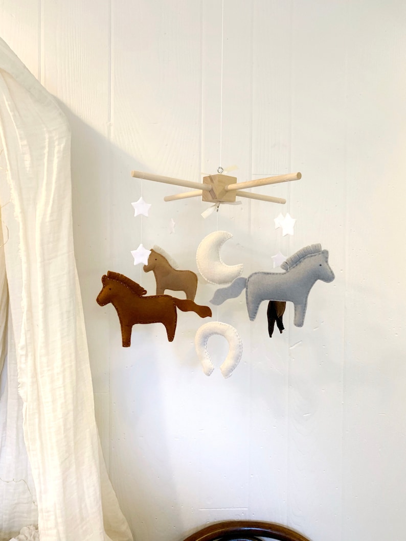 Baby Mobile Baby Crib Mobile Horse Mobile baby Gift Etsy