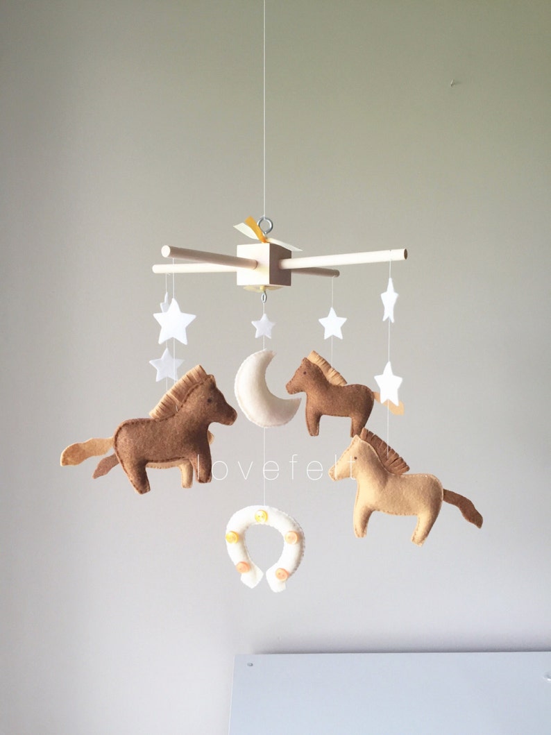 Baby mobile baby crib mobile horse mobile Etsy