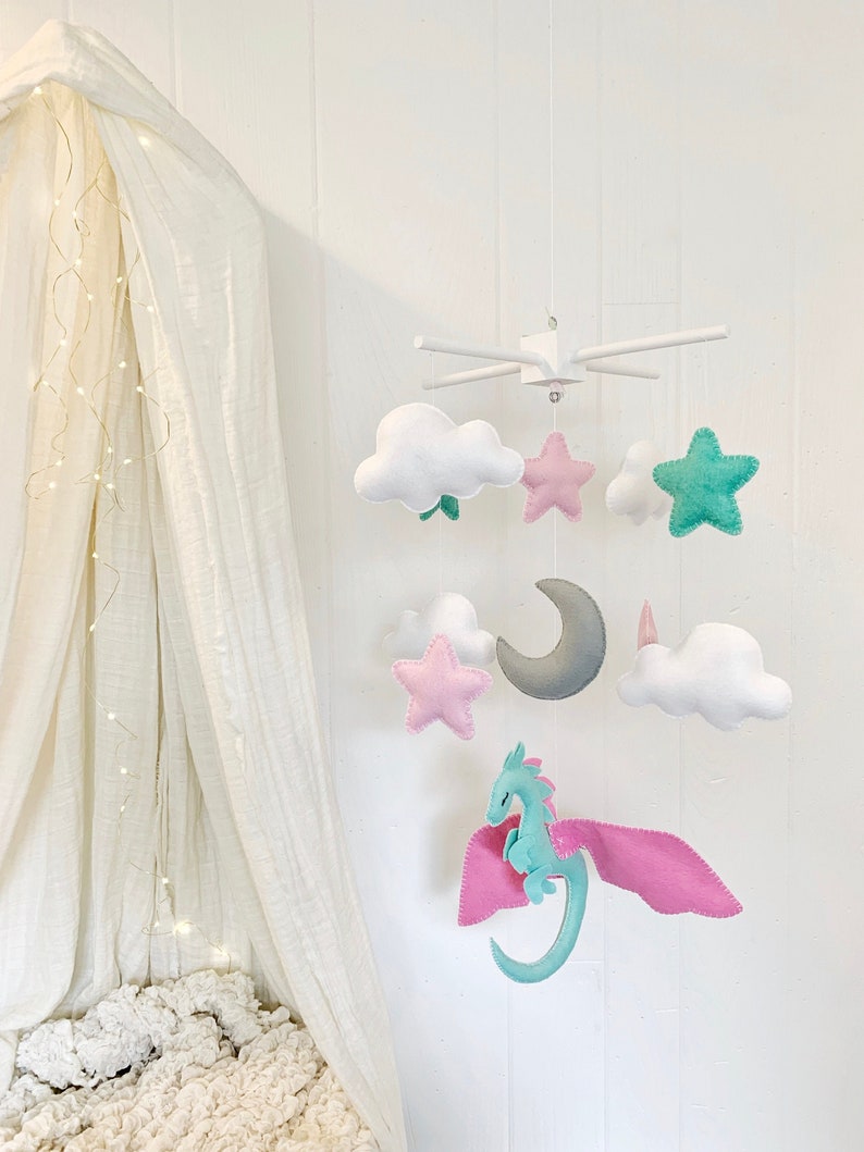 Dragon Mobile Baby Mobile Dragon Dragon Nursery Nursery Etsy