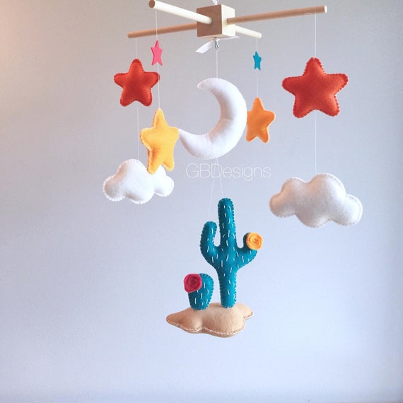 Baby Mobile Desert Mobile Stars and Clouds Mobile Cactus Mobile