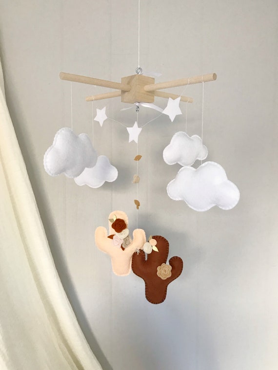 Baby Mobile Kaktus Kaktus Mobile Kakteen Kindergarten Boho Kindergarten Neutrale Mobile Neutrale Kindergarten