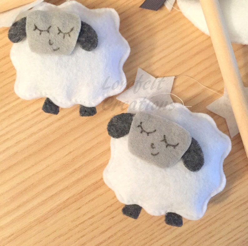 Baby Crib Mobile Sheep Mobile Lamb Mobile Etsy