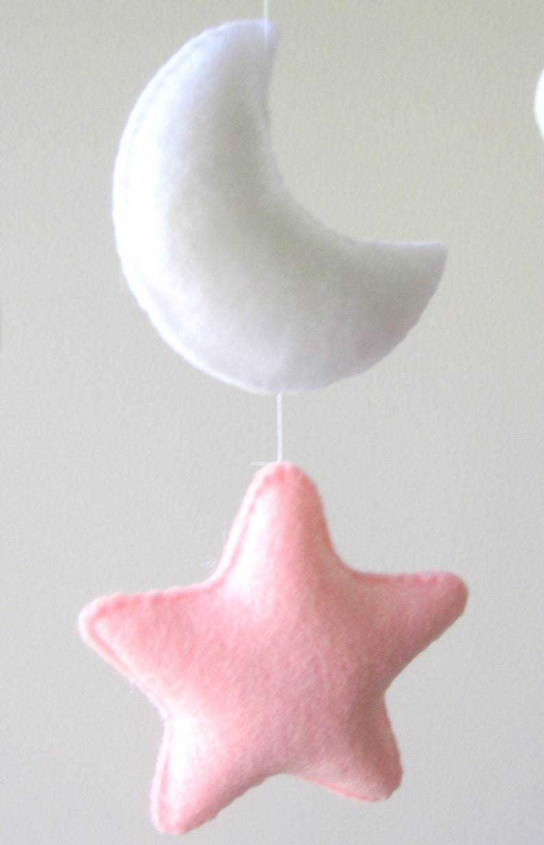 Baby Crib Mobile Baby Mobile Pink Yellow Mobile Custom Etsy