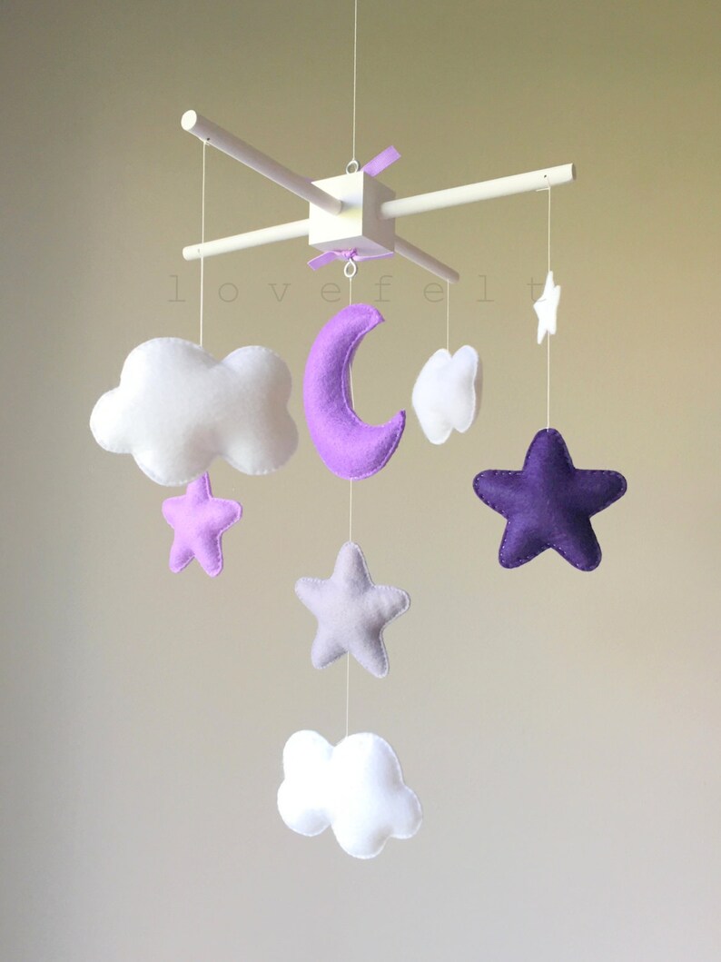 Baby Crib Mobile Baby Mobile Moon mobile stars mobile Etsy
