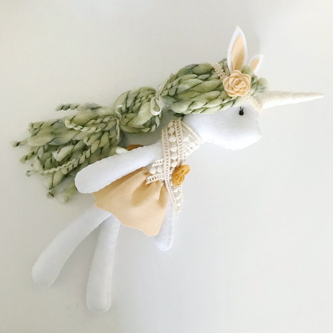 READY TO SHIP Unicorn doll textile doll unicorn nursery | Etsy