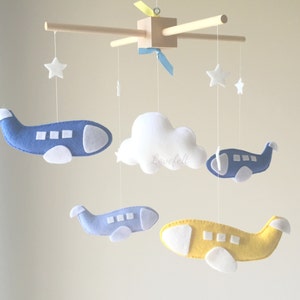 Baby Mobile - Airplane Mobile - Nursery Mobile