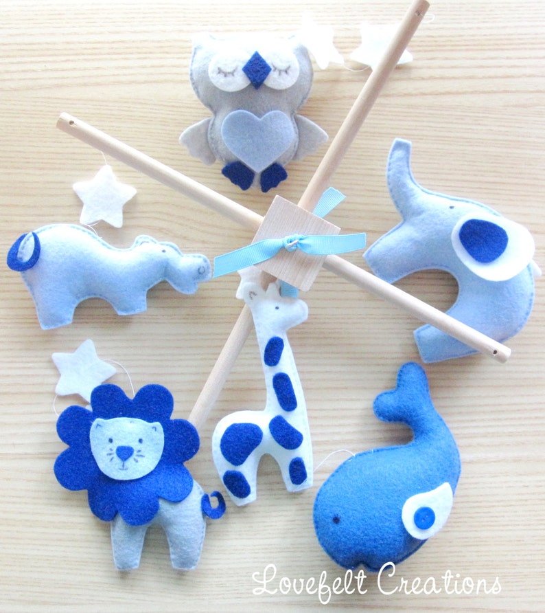 Baby mobile animals Mobile forest Mobile zoo Mobile Etsy
