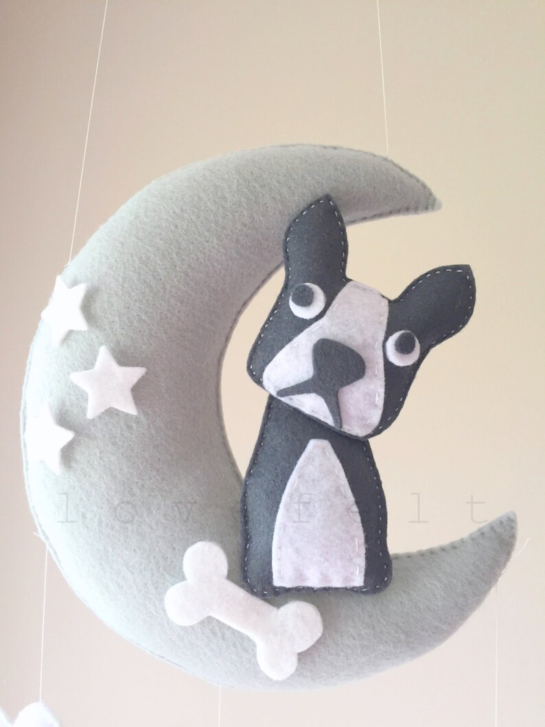 Baby Mobile Baby Mobile Dog Dog Mobile Boston Terrier Etsy