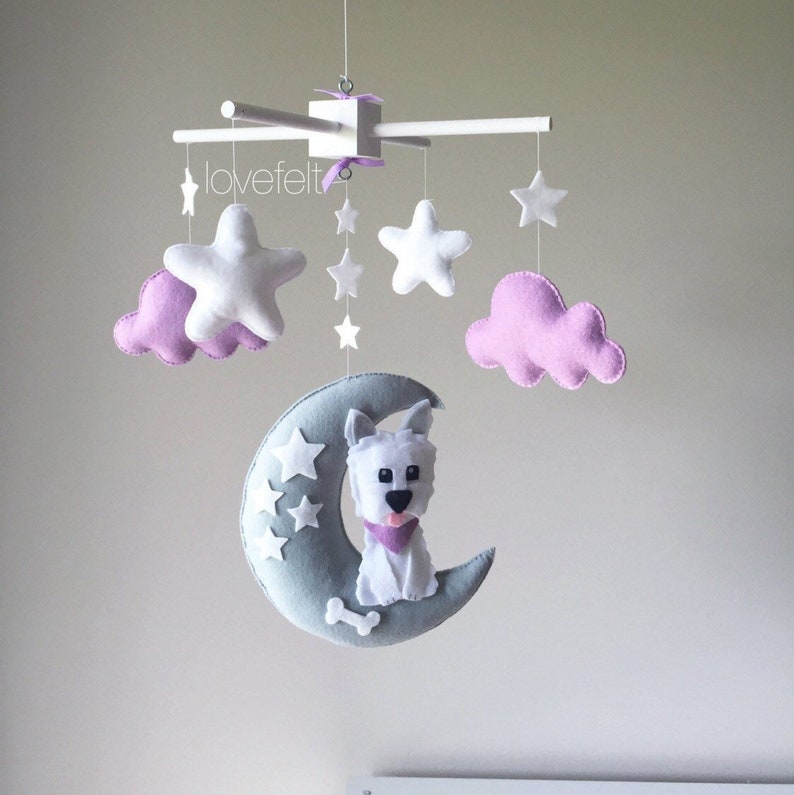 Baby mobile Dog mobile Baby Crib Mobile Baby Mobile dog Etsy