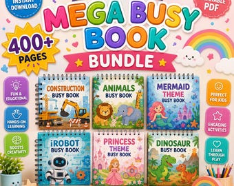 400+ Kinder Lernaktivitäten Bundle PLR MRR | Bearbeitbare Canva Arbeitsblätter | Vorschule Kindergarten druckbar