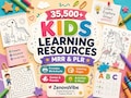 35,500+ Kids Learning Bundle PLR MRR | Educational Worksheets & Classroom Activities | DFY Printable Pack product logo