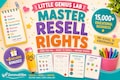 15,000+ Kids Activity Pages Bundle PLR MRR Rights, Preschool Worksheets, Kindergarten Printables, Homeschool Pack product logo